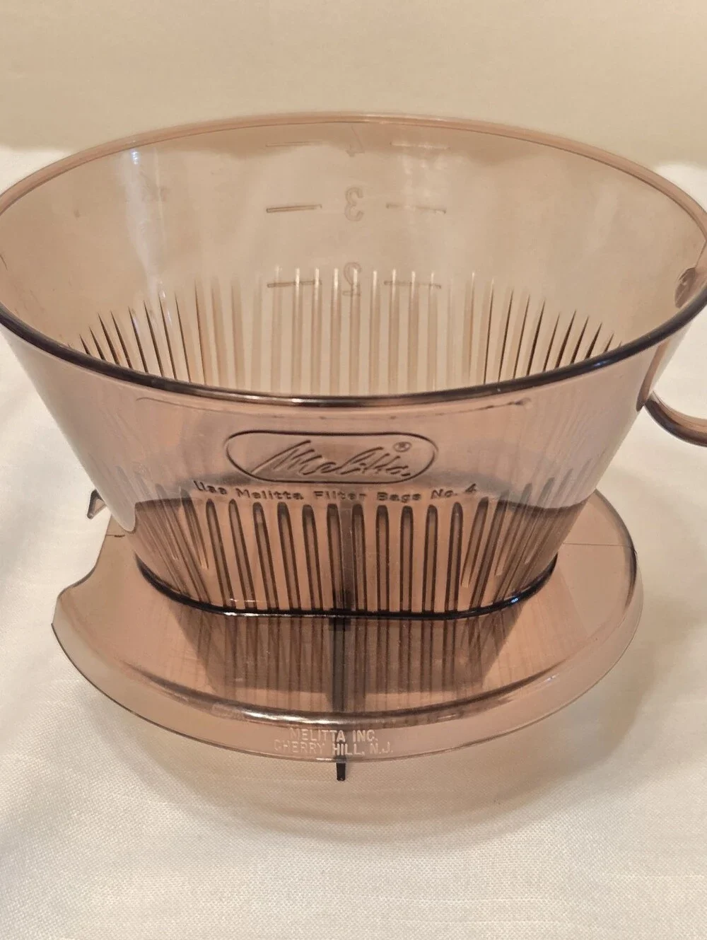 Vintage Melitta No. 4 Coffee Filter Plastic